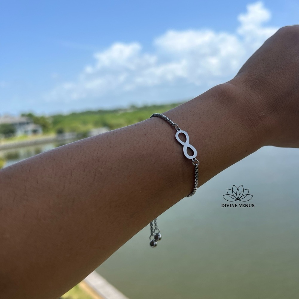 Infinity Slider Bracelet - Stainless Steel - Handmade With Love 💕